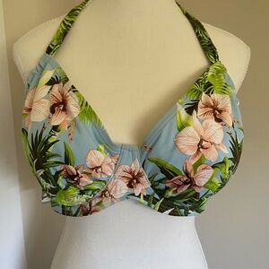 Sunseeker Australia Tropical Summer Beach Underwire Bikini Top- Sz-16